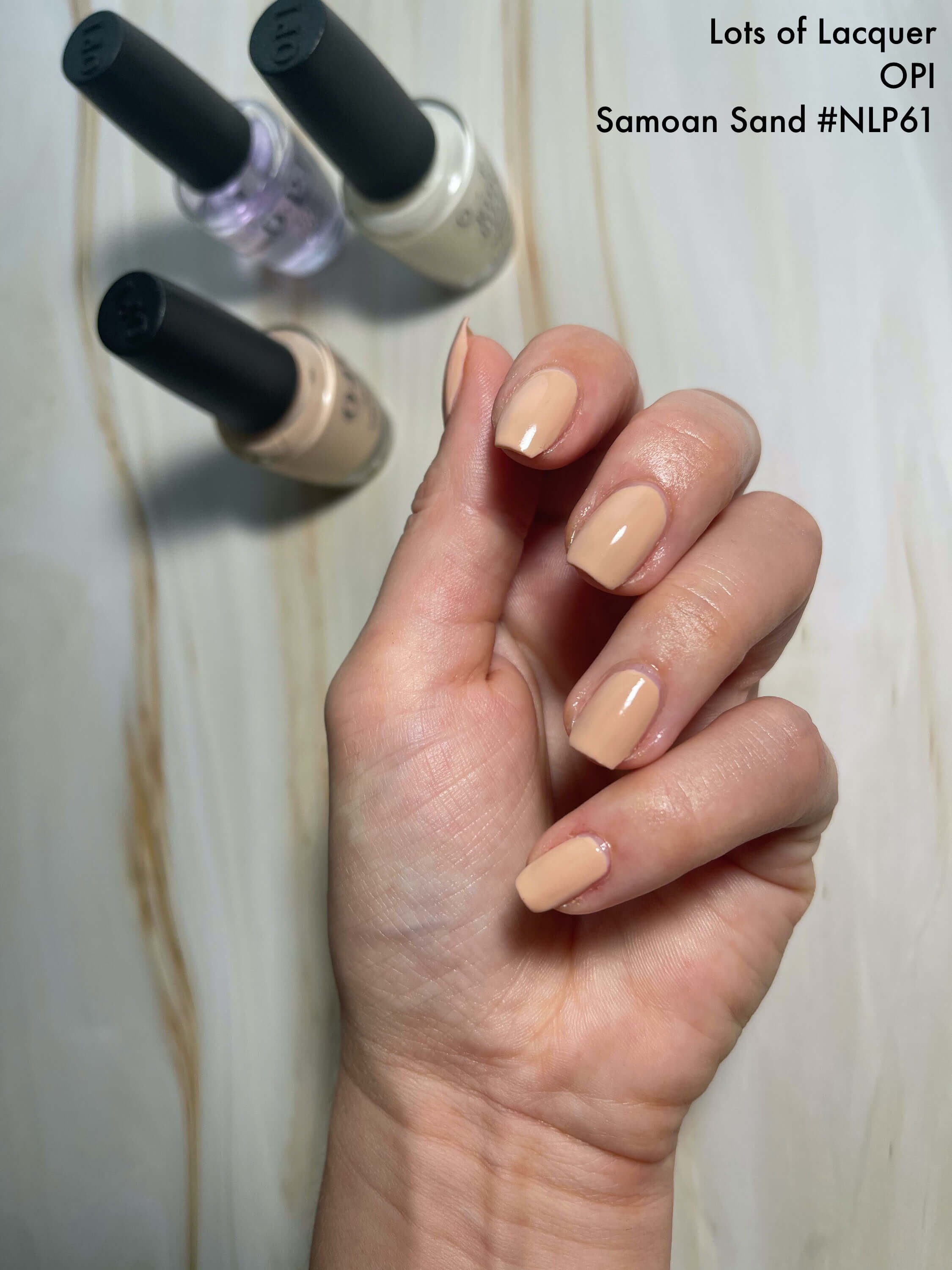 OPI Samoan Sand Review Lots of Lacquer